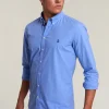 Sale River Woods Custom fit popeline hemd lt caribbean blue -