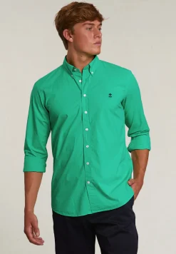 Clearance River Woods Custom fit popeline hemd jungle green -