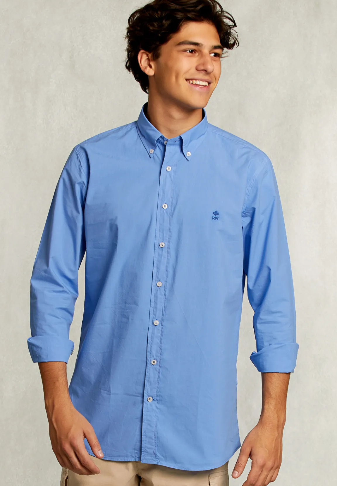 Sale River Woods Custom fit popeline hemd nile -