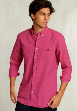 Clearance River Woods Custom fit popeline hemd amaranth -