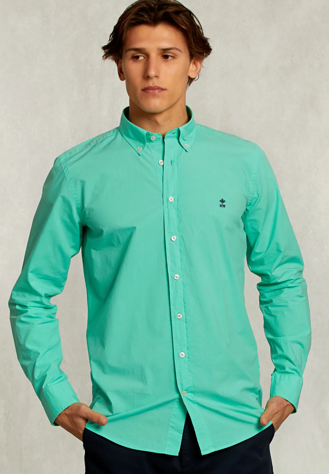 Online River Woods Custom fit popeline hemd ginfizz -