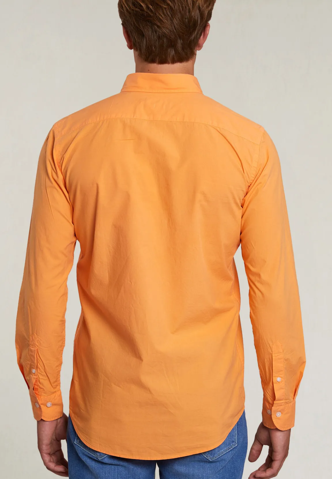 Clearance River Woods Custom fit popeline hemd peach -