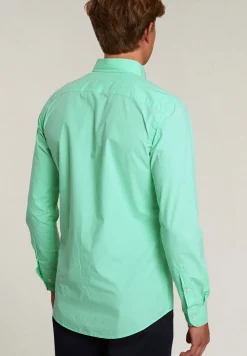 Hot River Woods Custom fit popeline hemd munt -