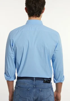 Outlet River Woods Custom fit popeline hemd bay blue -