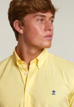 Best River Woods Custom fit popeline hemd sun flower -