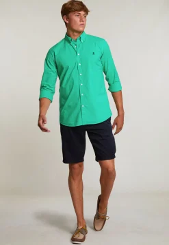 Clearance River Woods Custom fit popeline hemd jungle green -