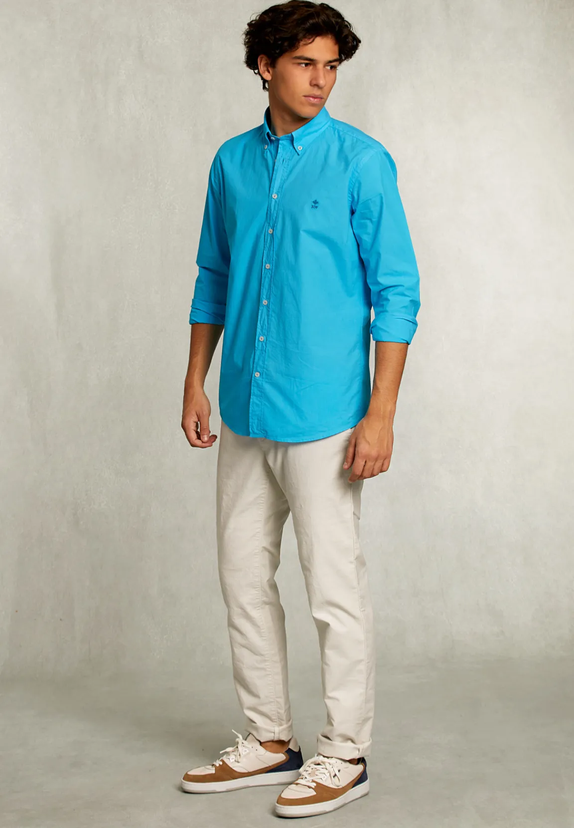 Sale River Woods Custom fit popeline hemd st-barth -