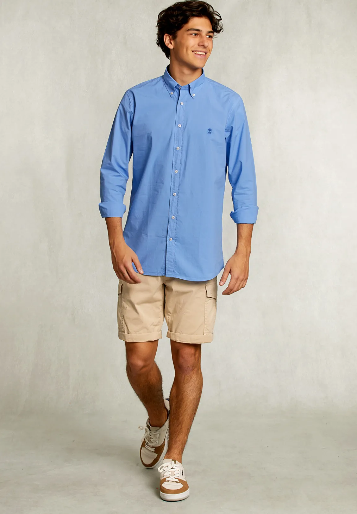 Sale River Woods Custom fit popeline hemd nile -