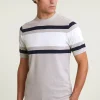 Hot River Woods Custom fit sportieve gestreepte T-shirt old wood mix -