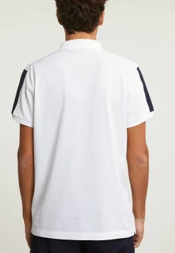 New River Woods Custom fit sportieve stretch polo écru -
