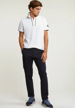 Sale River Woods Custom fit sportieve stretch polo écru -