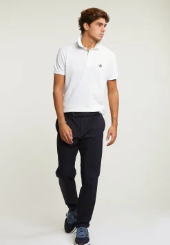 Clearance River Woods Custom fit sportieve stretch polo écru -