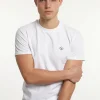 Fashion River Woods Custom fit techno T-shirt korte mouwen wit -