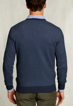 Best River Woods Custom fit V-hals trui dark mombasa mix -