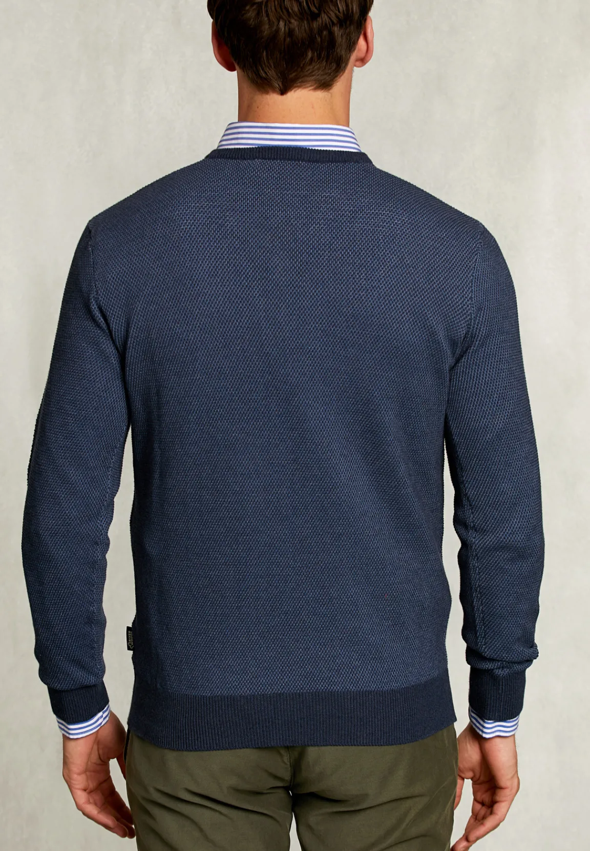 Best River Woods Custom fit V-hals trui dark mombasa mix -