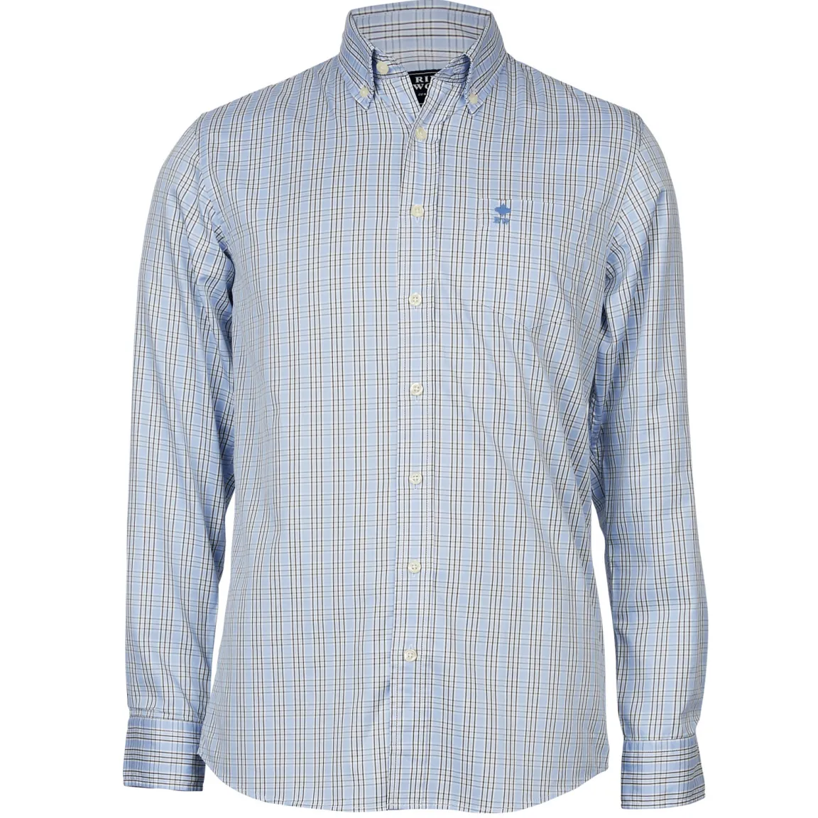 New River Woods Custom fit Wallstreethemd in blauw -