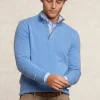 Online River Woods Custom fit wol-kasjmier trui opstaande kraag alpine blue mix -