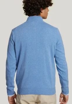 Discount River Woods Custom fit wol-kasjmier trui sky mix -