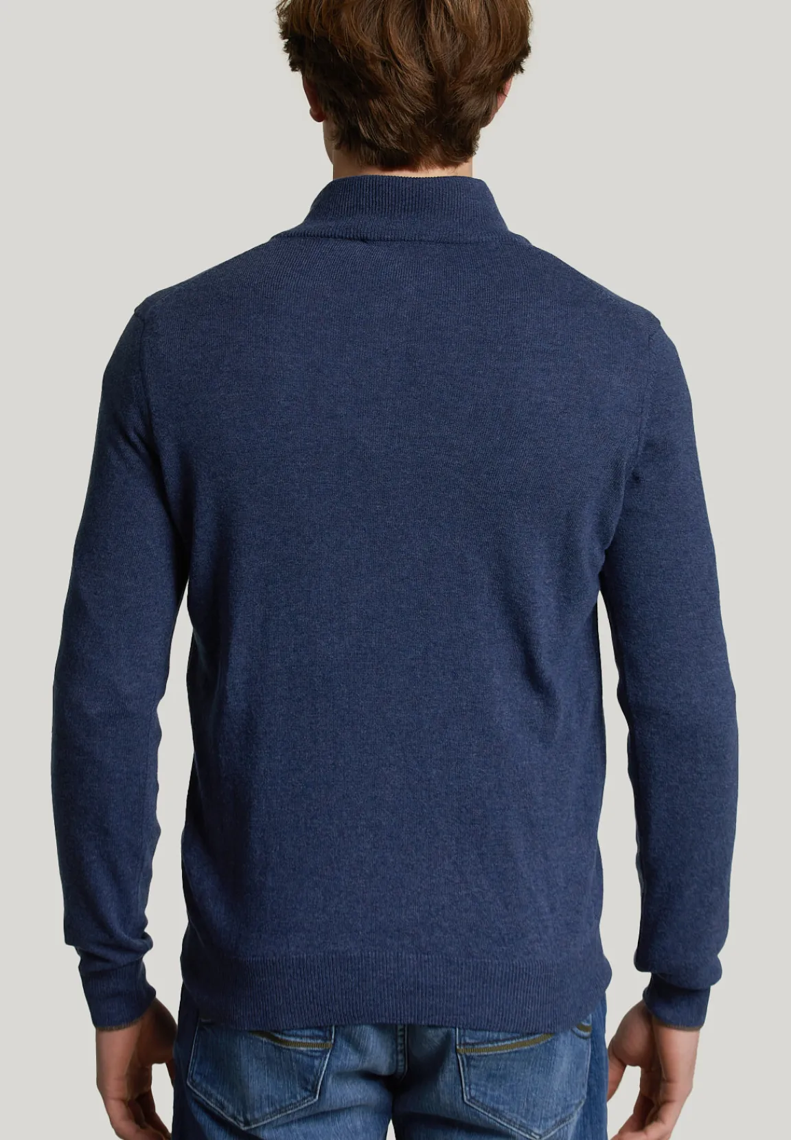Online River Woods Custom fit wol-kasjmier trui dk denim mix -