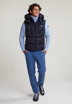 New River Woods Custom fit wol-kasjmier trui - sky mix -