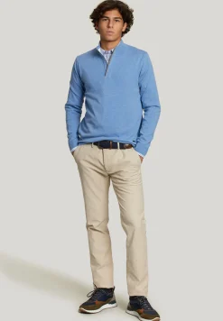Discount River Woods Custom fit wol-kasjmier trui sky mix -