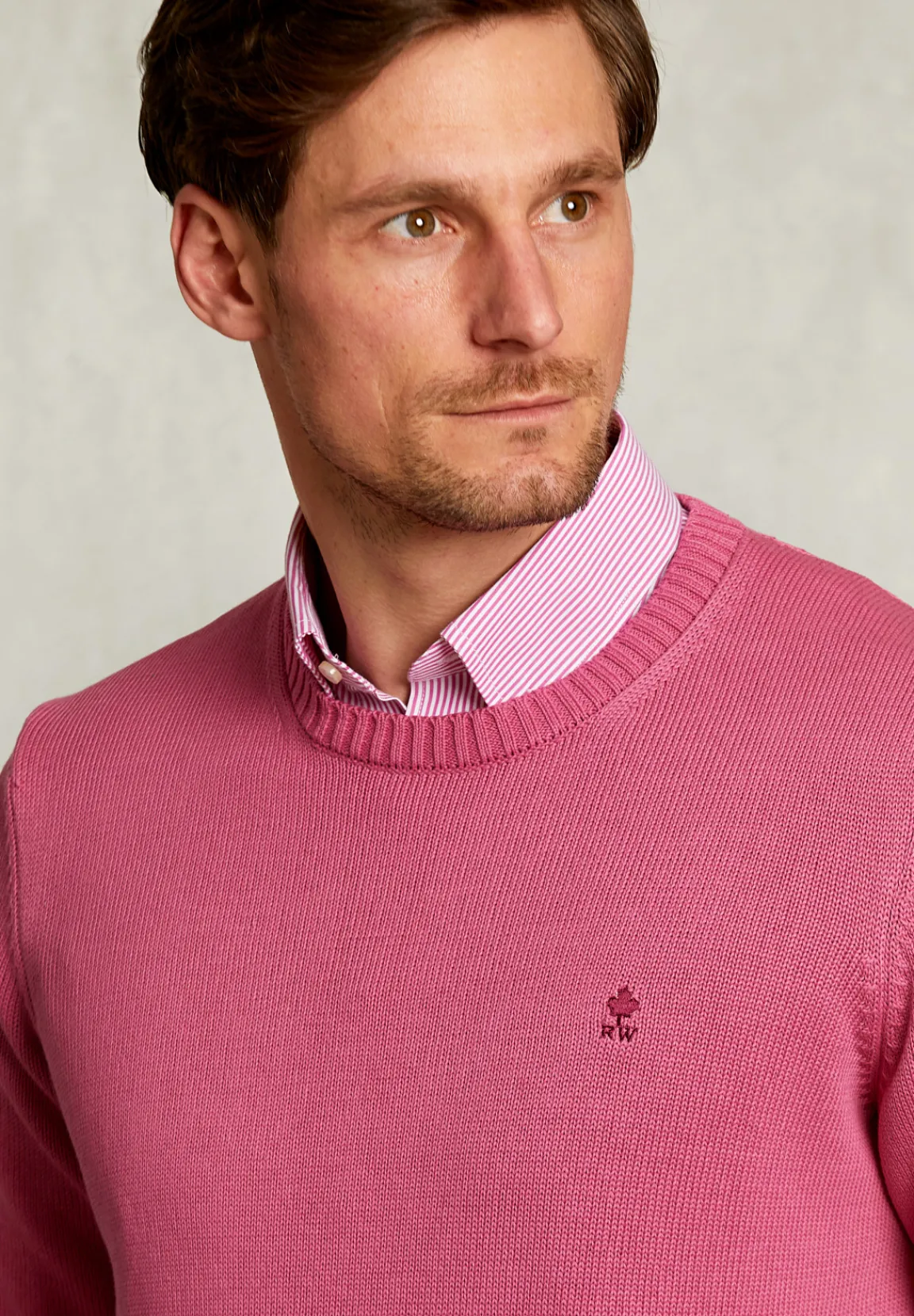New River Woods Custom fit zachte katoenen trui amaranth -