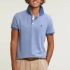 Fashion River Woods Custom fit zijdeachtige katoenen stretch polo lake mix -