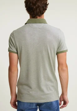 Outlet River Woods Custom fit zijdeachtige katoenen stretch polo safari mix -