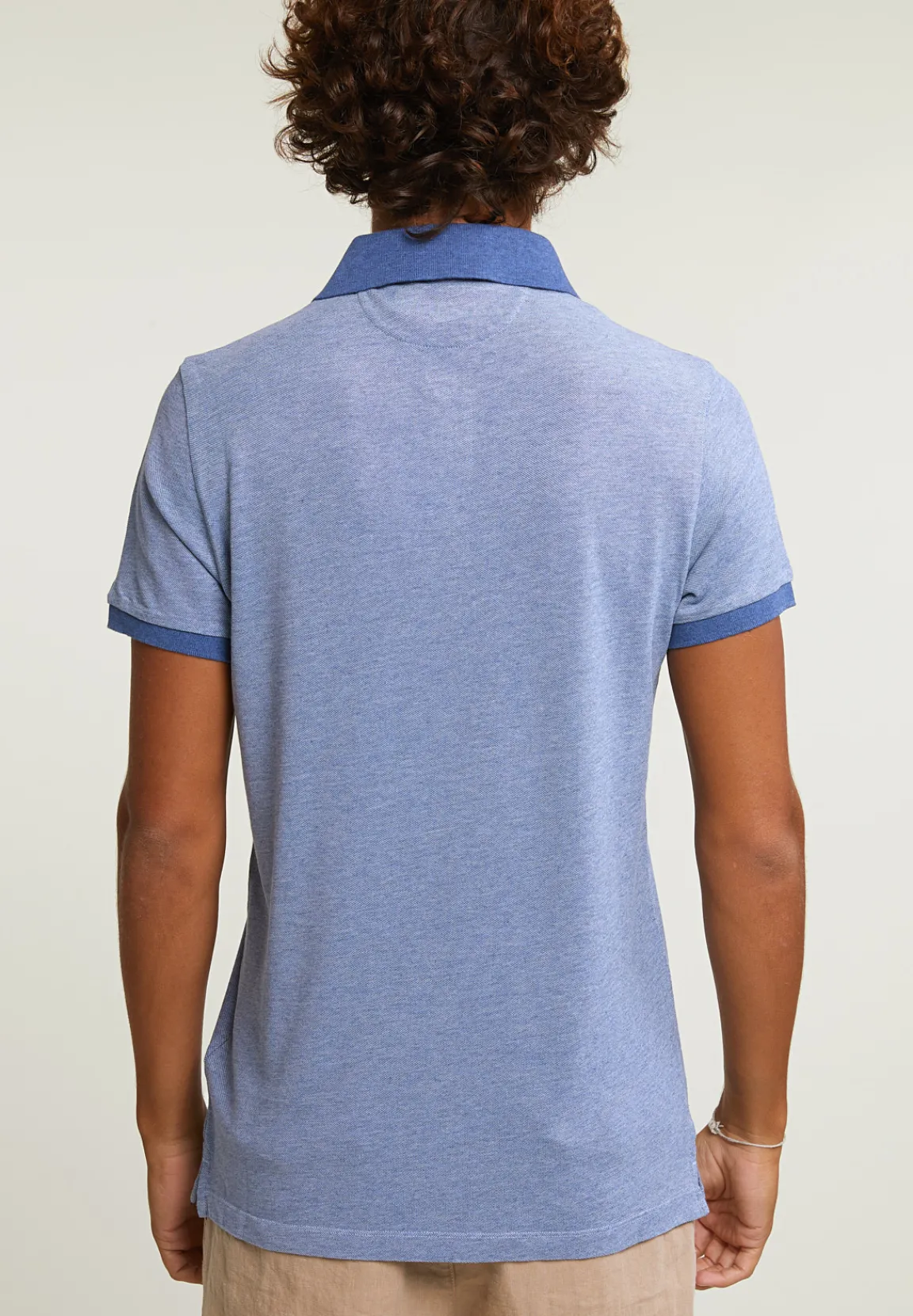 Fashion River Woods Custom fit zijdeachtige katoenen stretch polo lake mix -