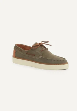 Clearance River Woods Daim bootschoenen met veters kaki -