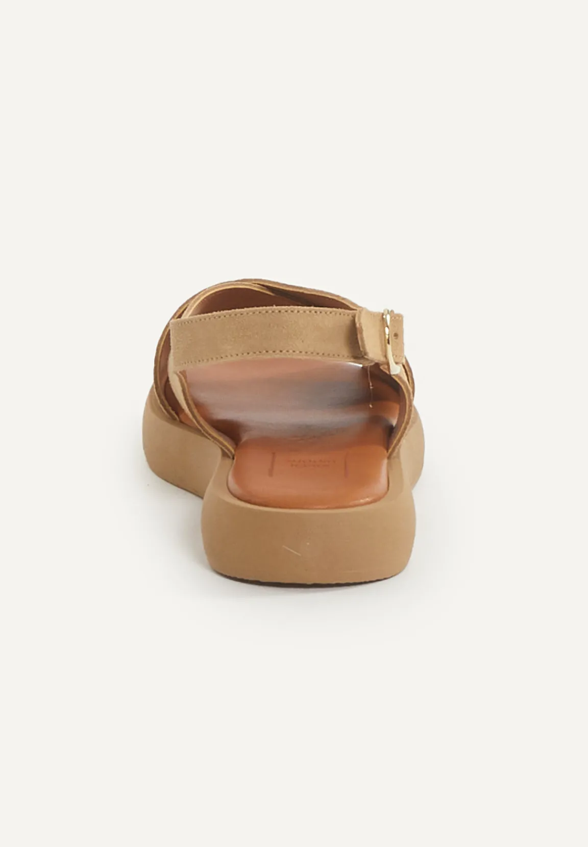New River Woods Daim sandalen beige -
