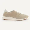 Fashion River Woods Daim sneakers met veters beige -