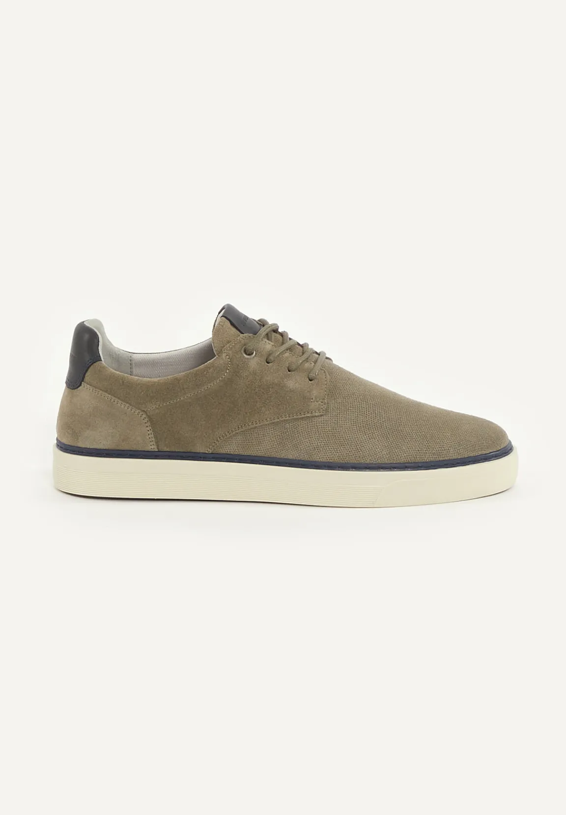 Outlet River Woods Daim sneakers met veters kaki -