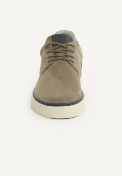 Outlet River Woods Daim sneakers met veters kaki -