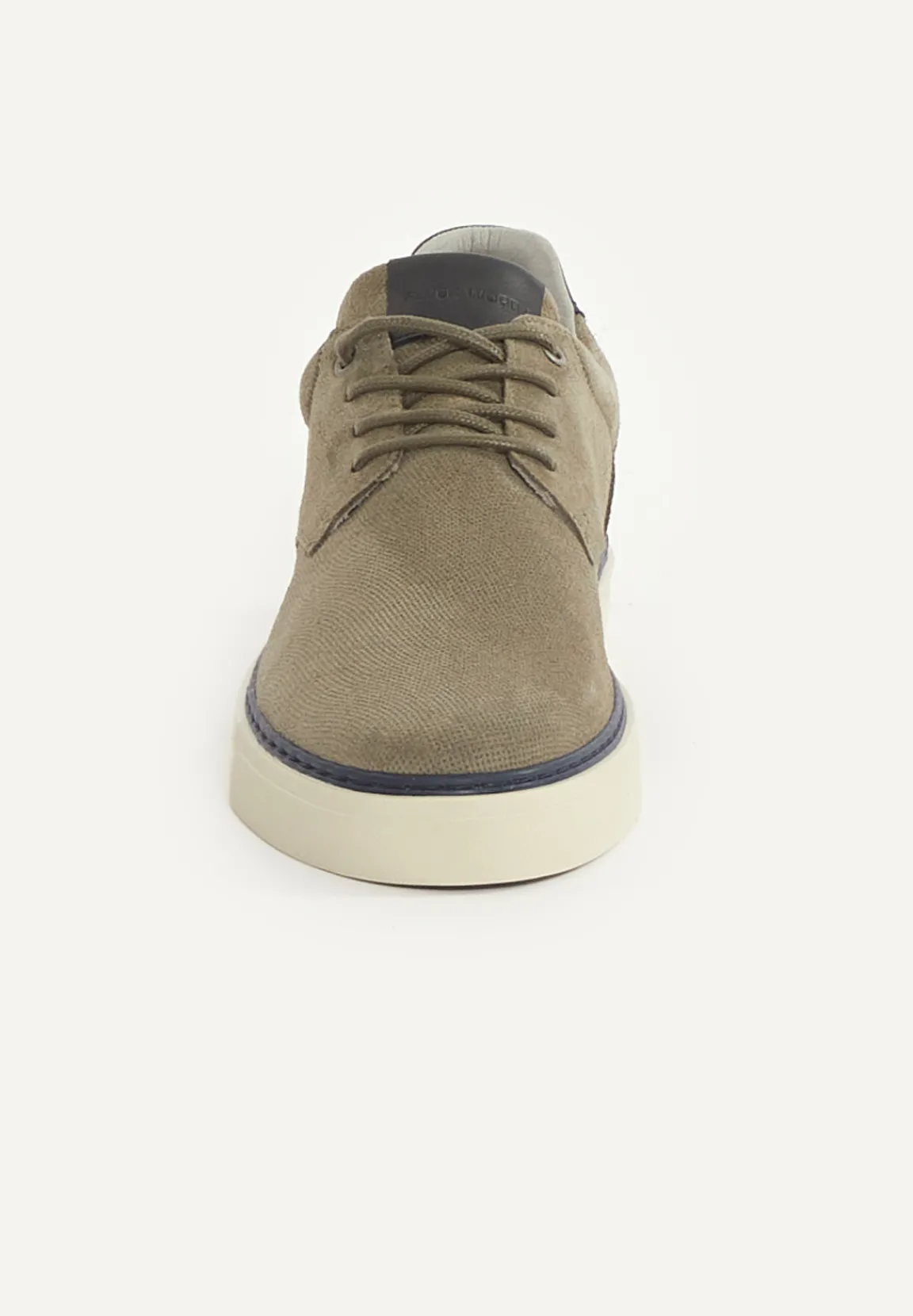 Outlet River Woods Daim sneakers met veters kaki -