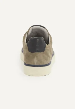 Outlet River Woods Daim sneakers met veters kaki -