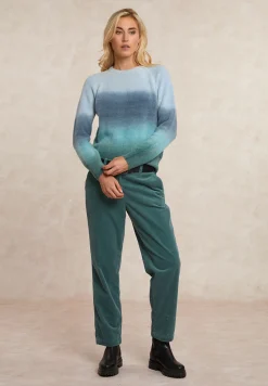 Sale River Woods Degradé trui alpaca-zuivere scheerwol blauw/grijs/groen -