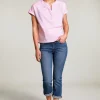 Fashion River Woods Denim cropped jeansbroek -