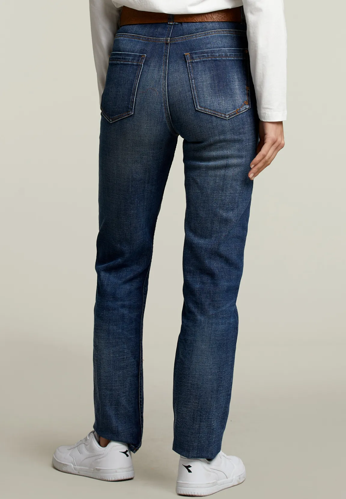 Clearance River Woods Denim hoge taille jeansbroek -