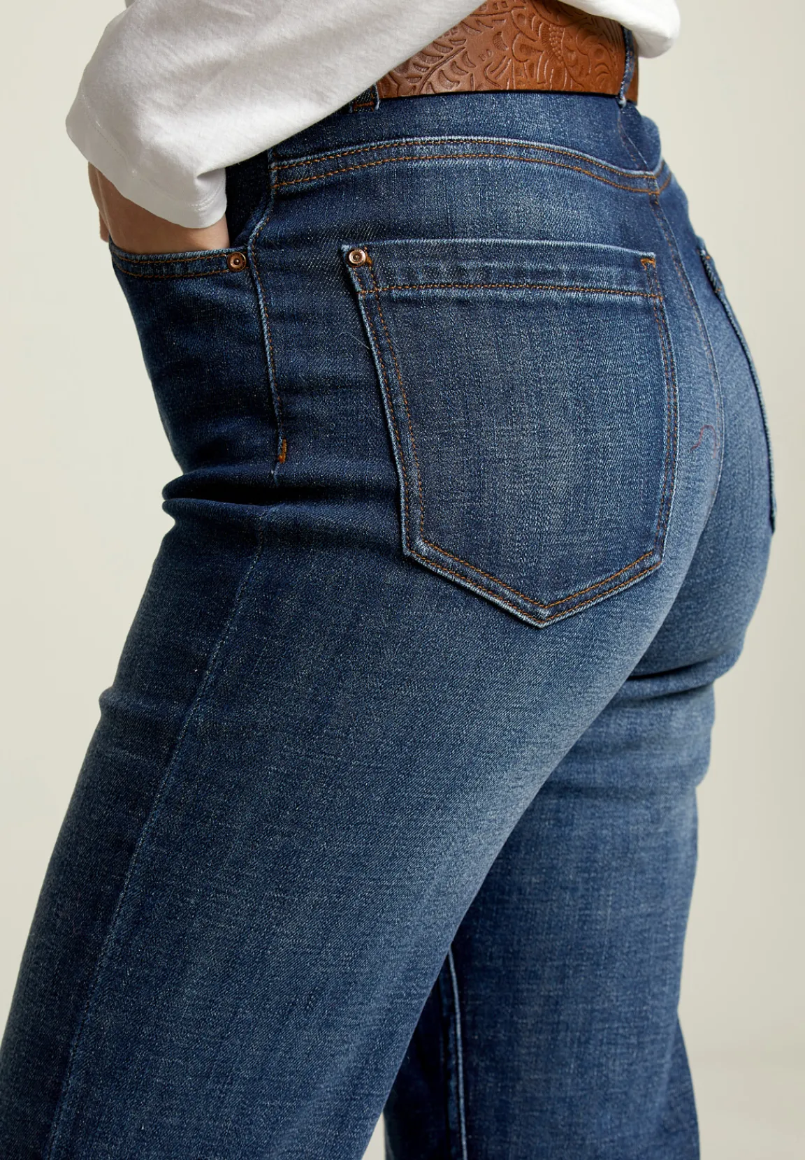 Clearance River Woods Denim hoge taille jeansbroek -