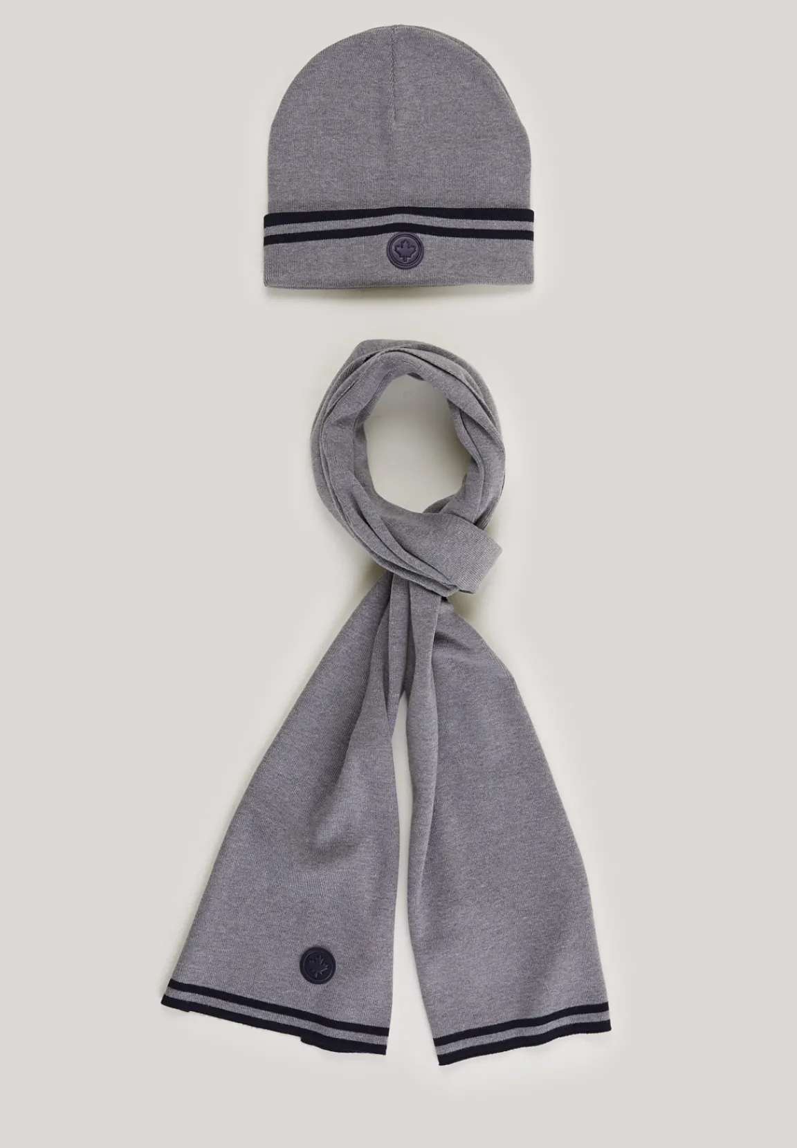 New River Woods Doos sjaal en muts dark navy voor jongens -