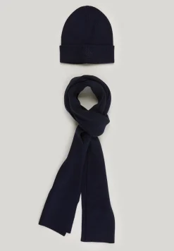 Outlet River Woods Doos sjaal en muts dark navy voor heren -
