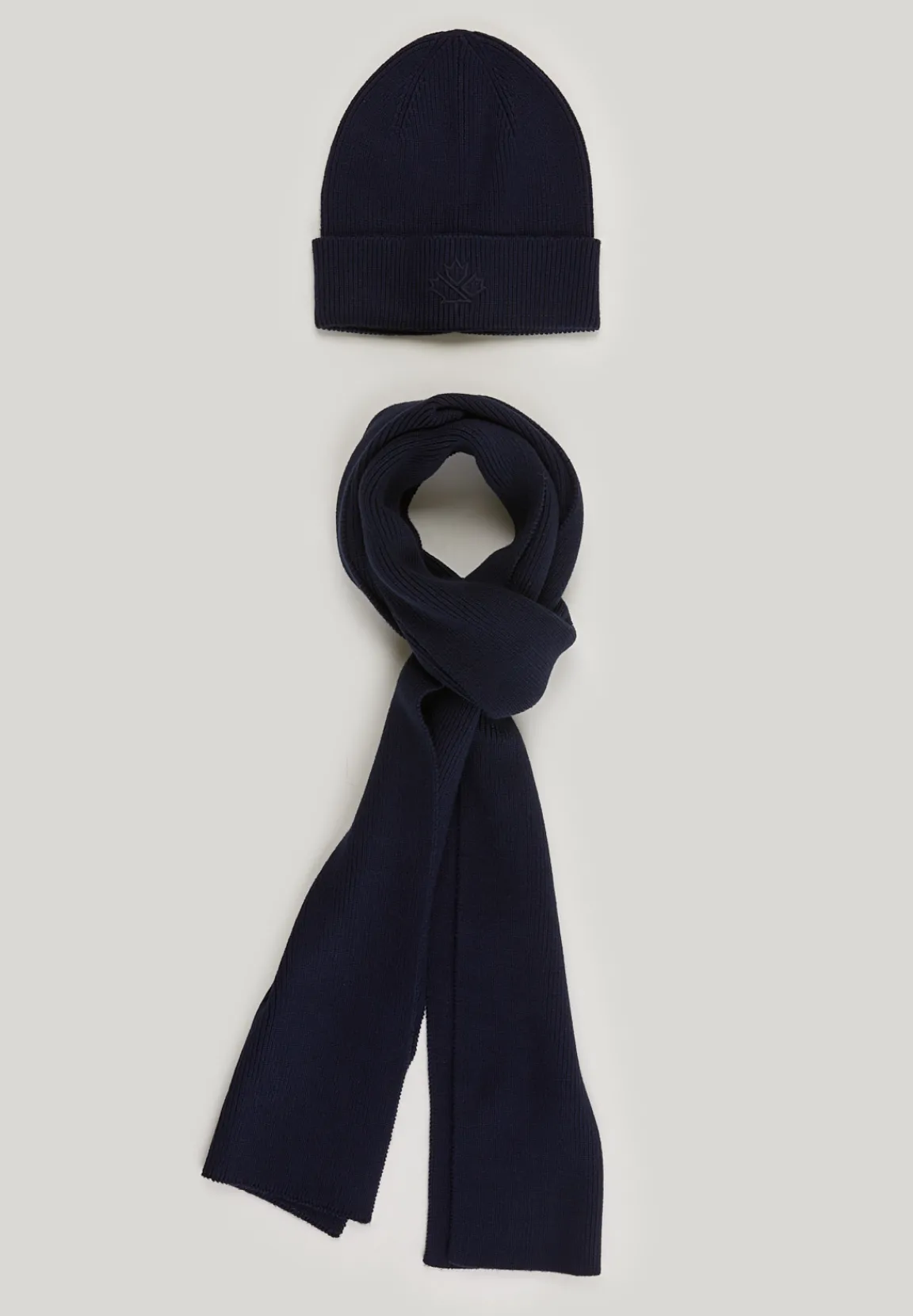 Outlet River Woods Doos sjaal en muts dark navy voor heren -