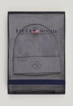 Discount River Woods Doos sjaal en muts grey mix voor heren -