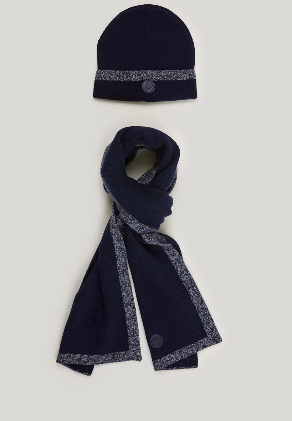 Clearance River Woods Doos sjaal en muts navy voor heren -