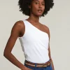 Online River Woods Ecru asymmetrische top -