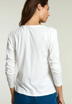 Clearance River Woods Ecru T-shirt ronde hals -