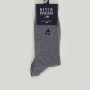 Best River Woods Effen katoenen sokken oxford mix -