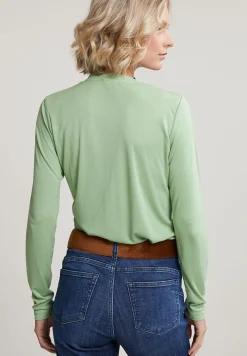 Clearance River Woods Emerald groene klassieke T-shirt lange mouwen -