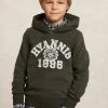 Clearance River Woods Fancy fleece hoodie olijfgroen -